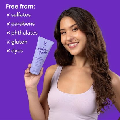 Hydrating hair cream for frizz control and flexible wave hold