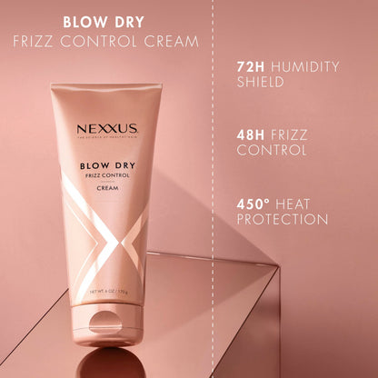 Nexxus heat protectant styling cream packaging details