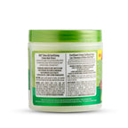 Back label of ORS Fortifying Cream Hair Dress showing essential fatty acid benefits.