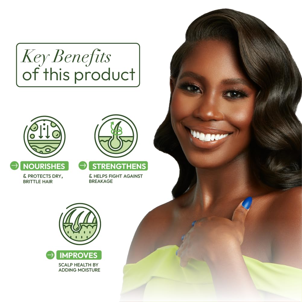 Side view of ORS hair strengthening cream jar highlighting 6 Ounce size.