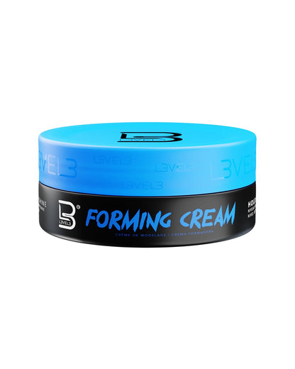 L3VEL3 Forming Cream angled product shot showcasing medium hold styling gel alternative