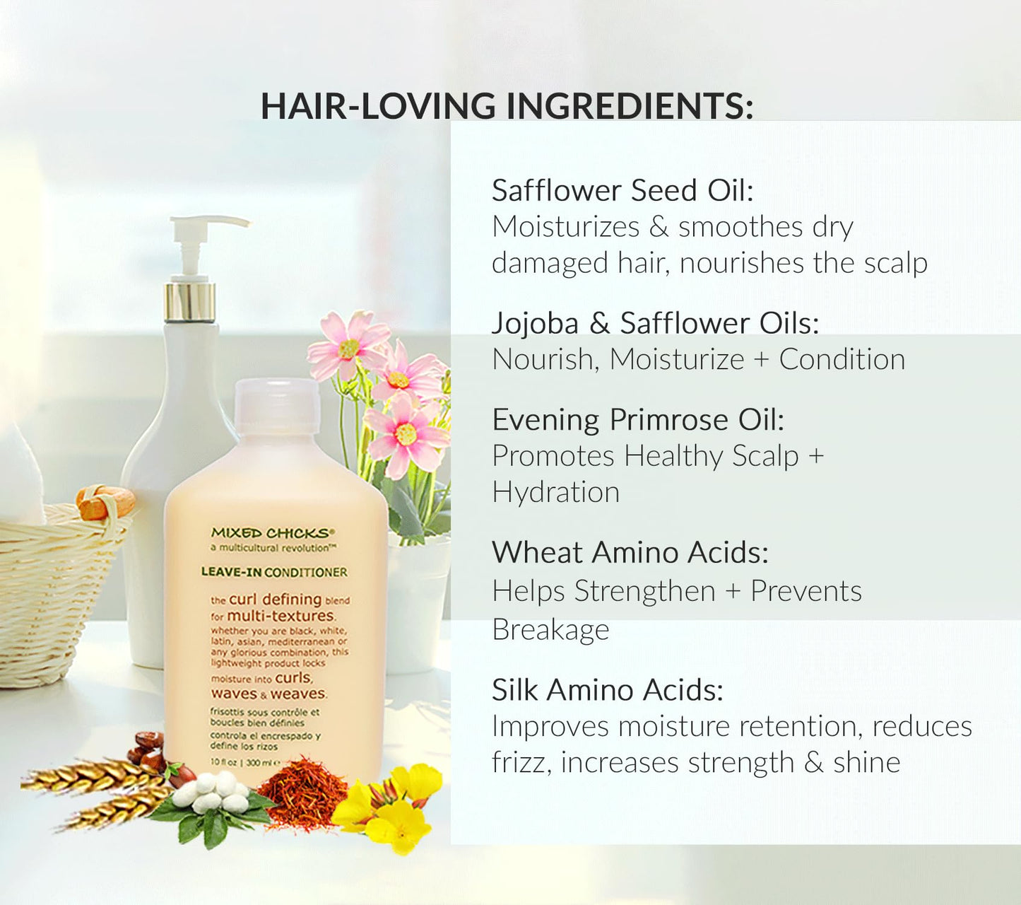 Mixed Chicks moisturizing cream for frizzy hair care routine