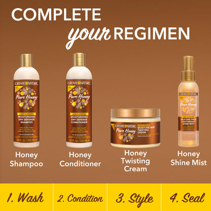Creme of Nature define moisture whip packaging highlighting sulfate free and silicone free formula