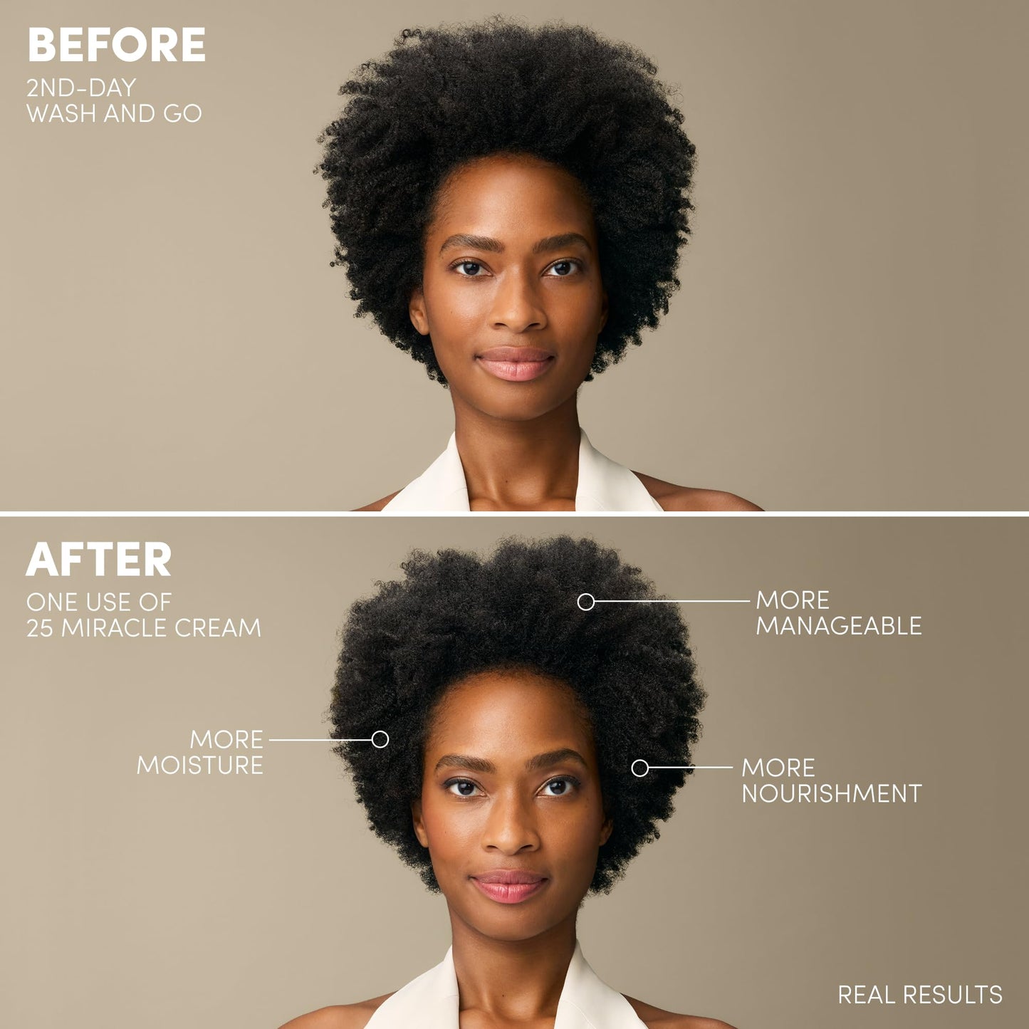 Mizani silicone free leave in conditioner texture close up shot