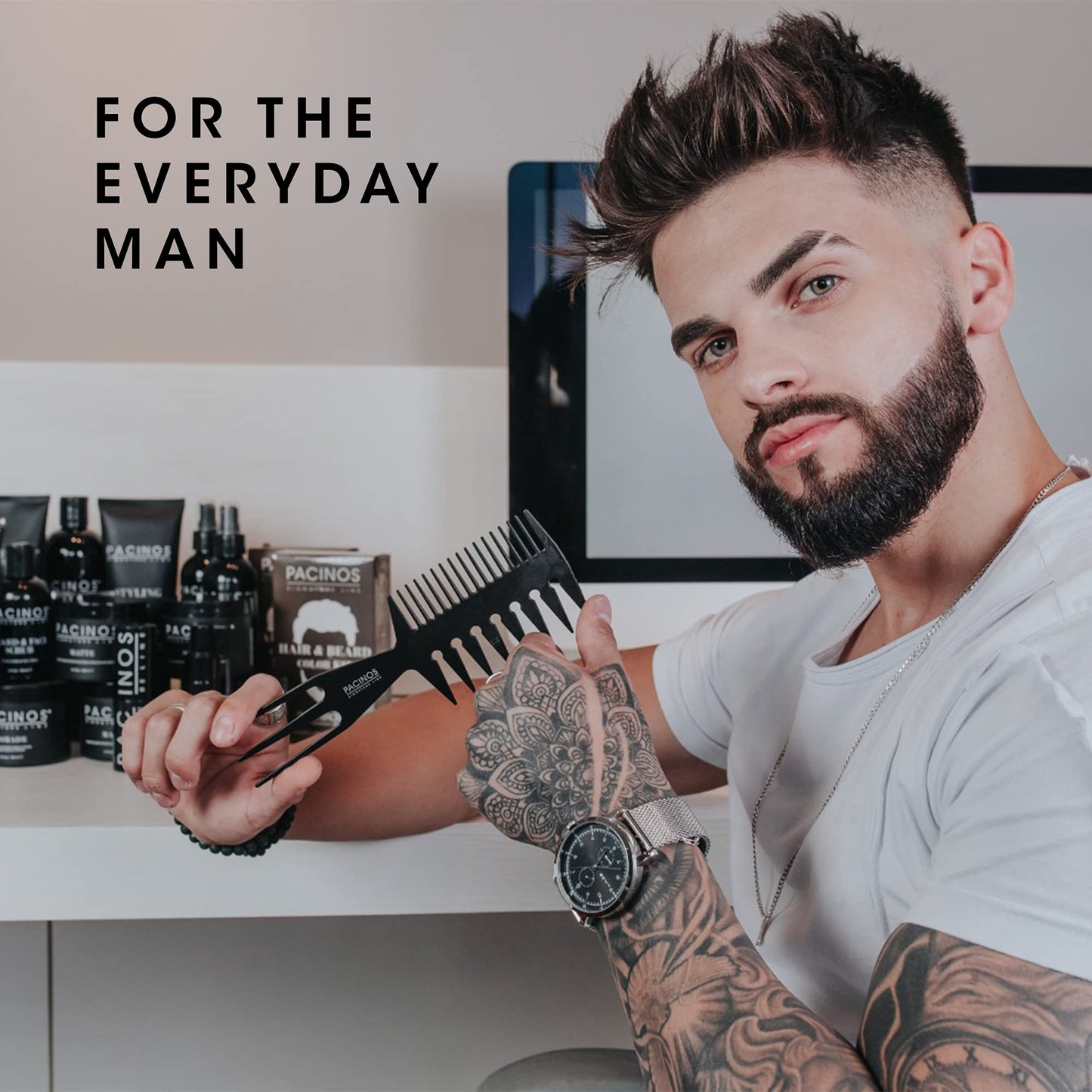 Authentic medium shine sculpting cream for all hair types