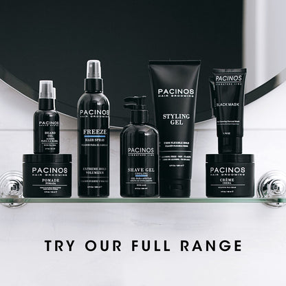 Professional salon quality men hair cream styling demonstration