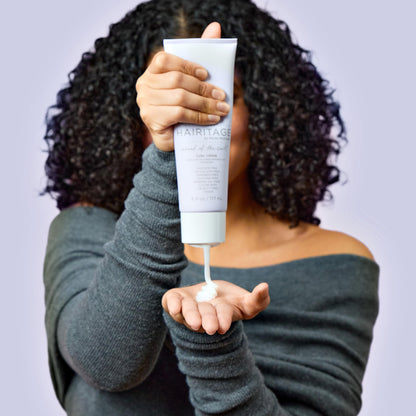 Hairitage hydrating jojoba oil styling cream for high definition curls