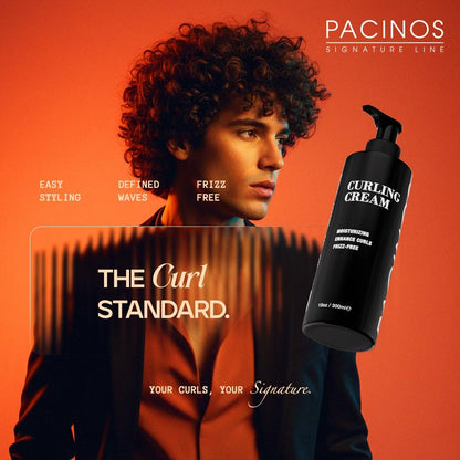 Imported Pacinos curly hair cream for lightweight hold and frizz control