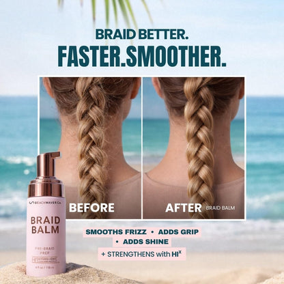 Beachwaver Braid Balm with vegan bond multipliers for hair strengthening care