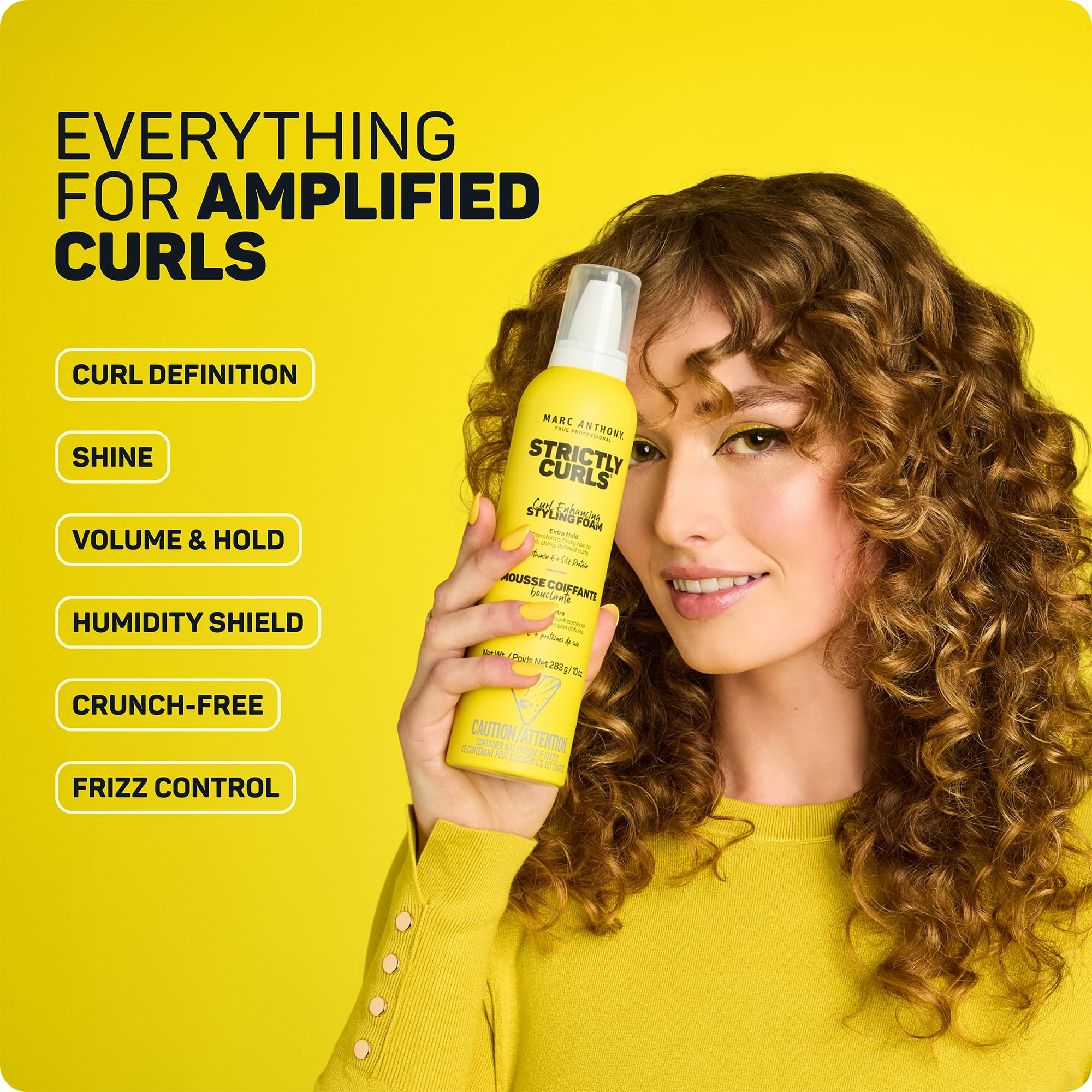 Marc Anthony extra hold curl mousse for frizz control