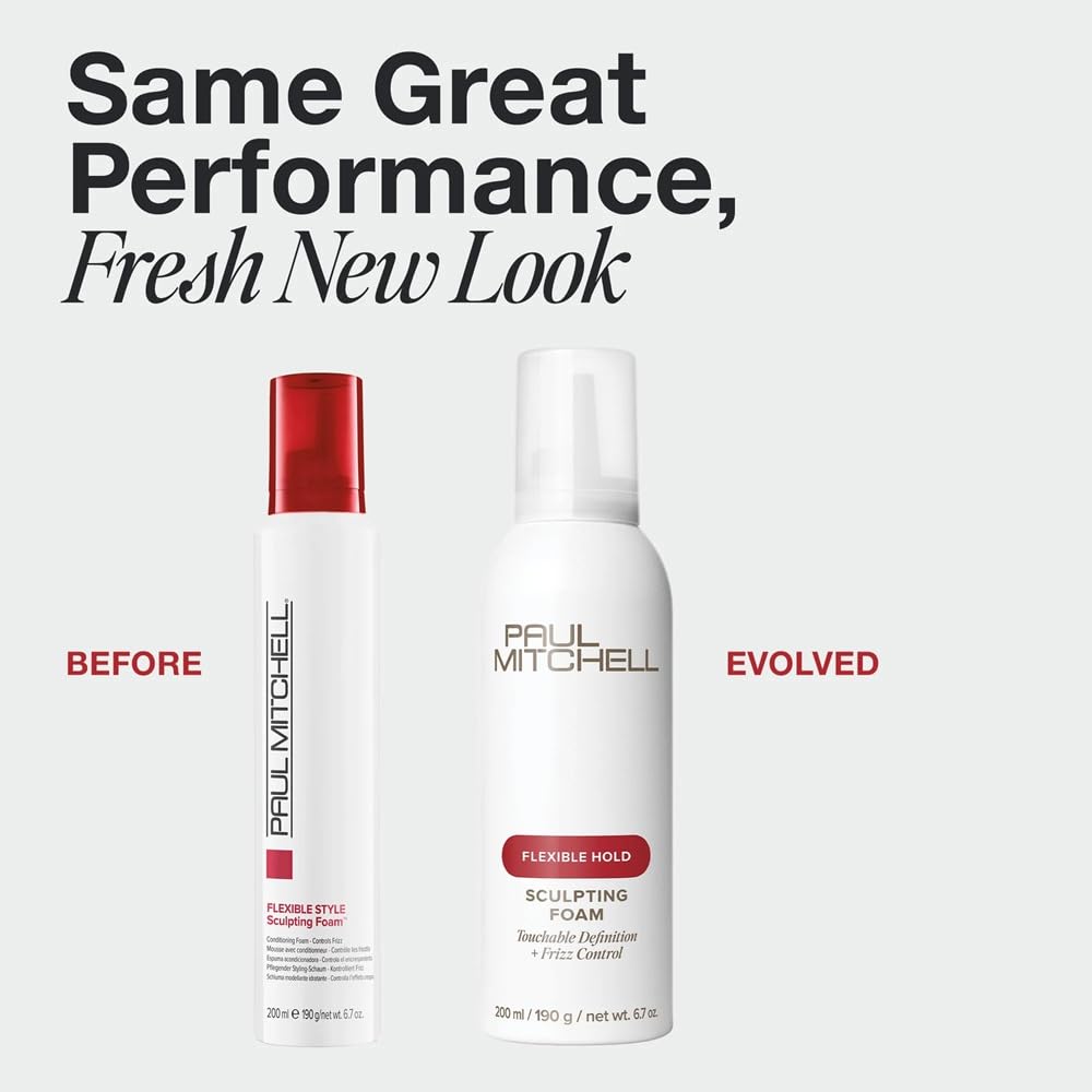 Paul Mitchell flexible style foam for frizz control application