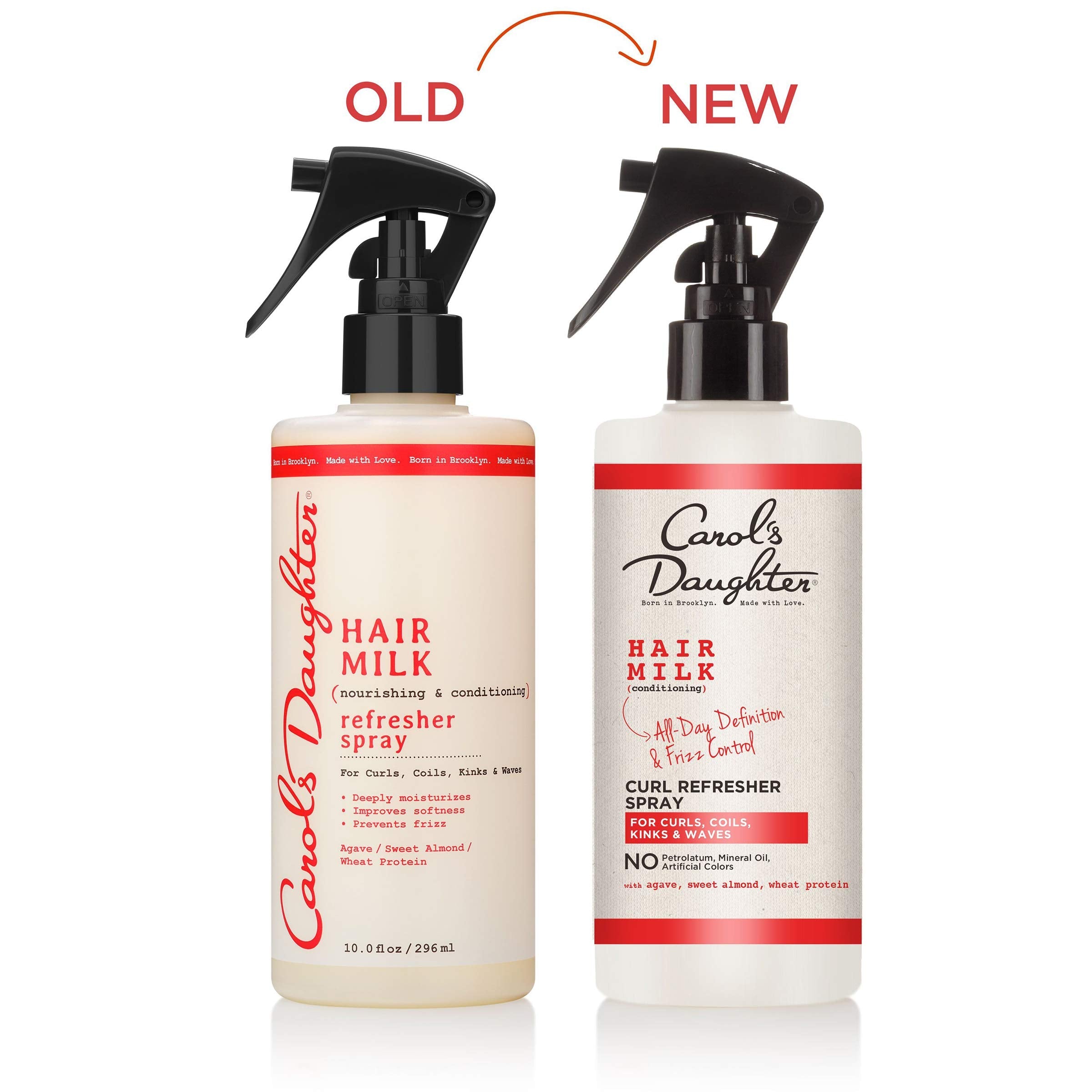 Carol's Daughter hydrating mist for reviving second day coils and waves