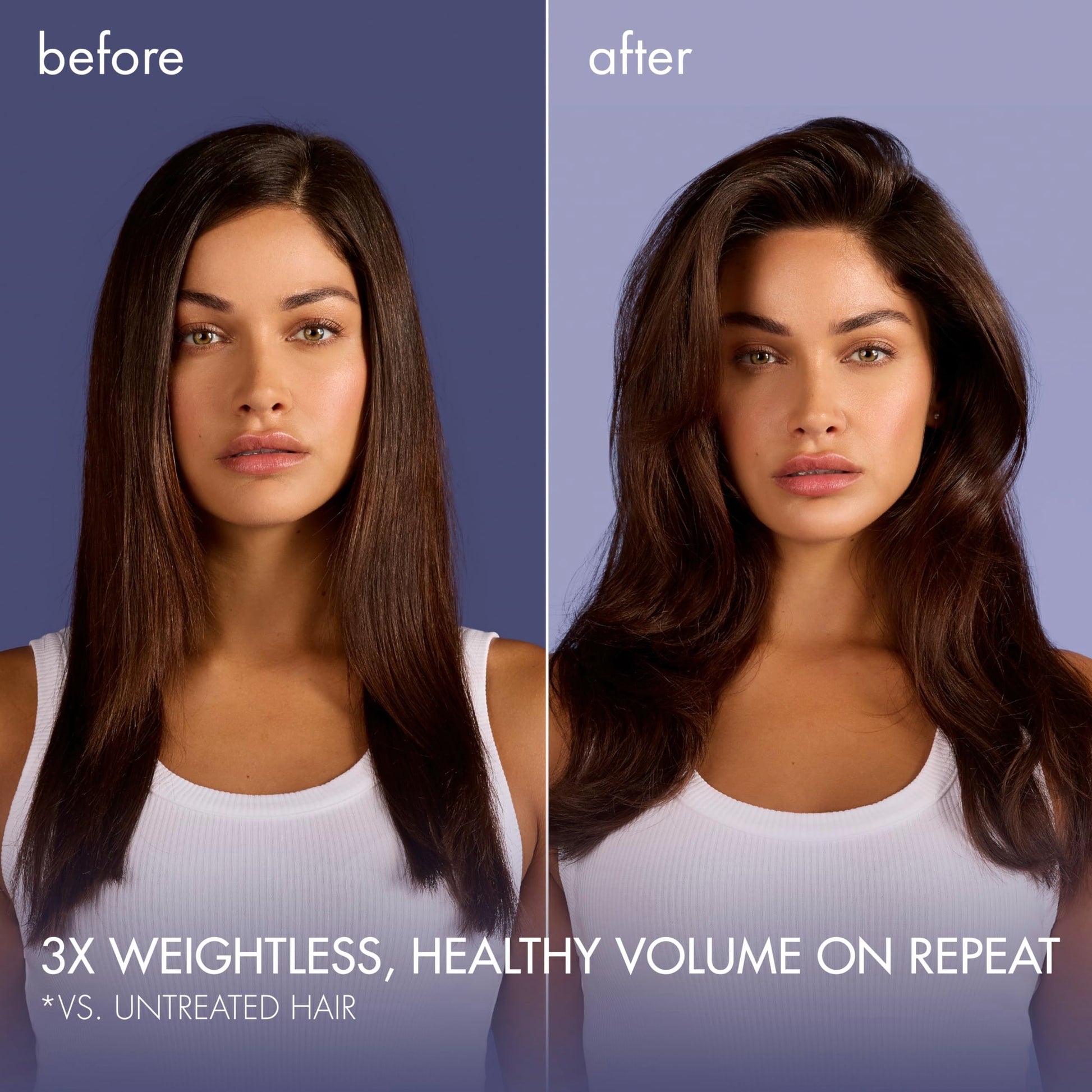 Side view of Nexxus Hy-Volume hair foam canister showing the brand logo and product details.