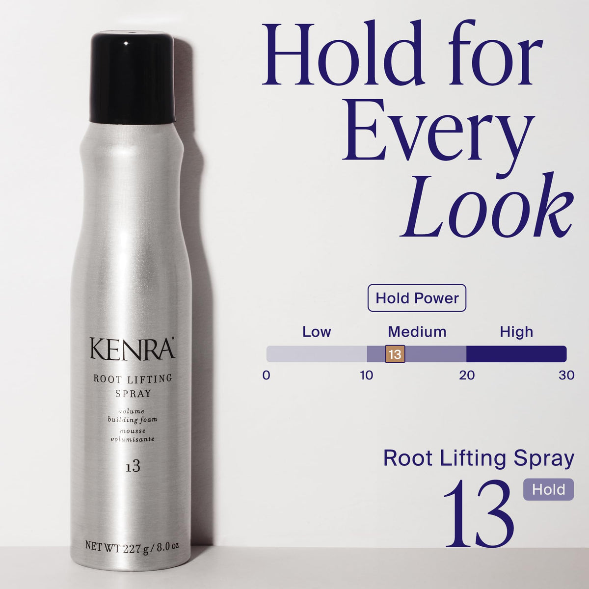 Authentic USA imported Kenra hair mousse product packaging showing directions and ingredients
