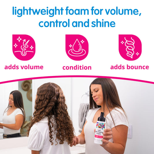SoCozy kids hair mousse for curly hair styling