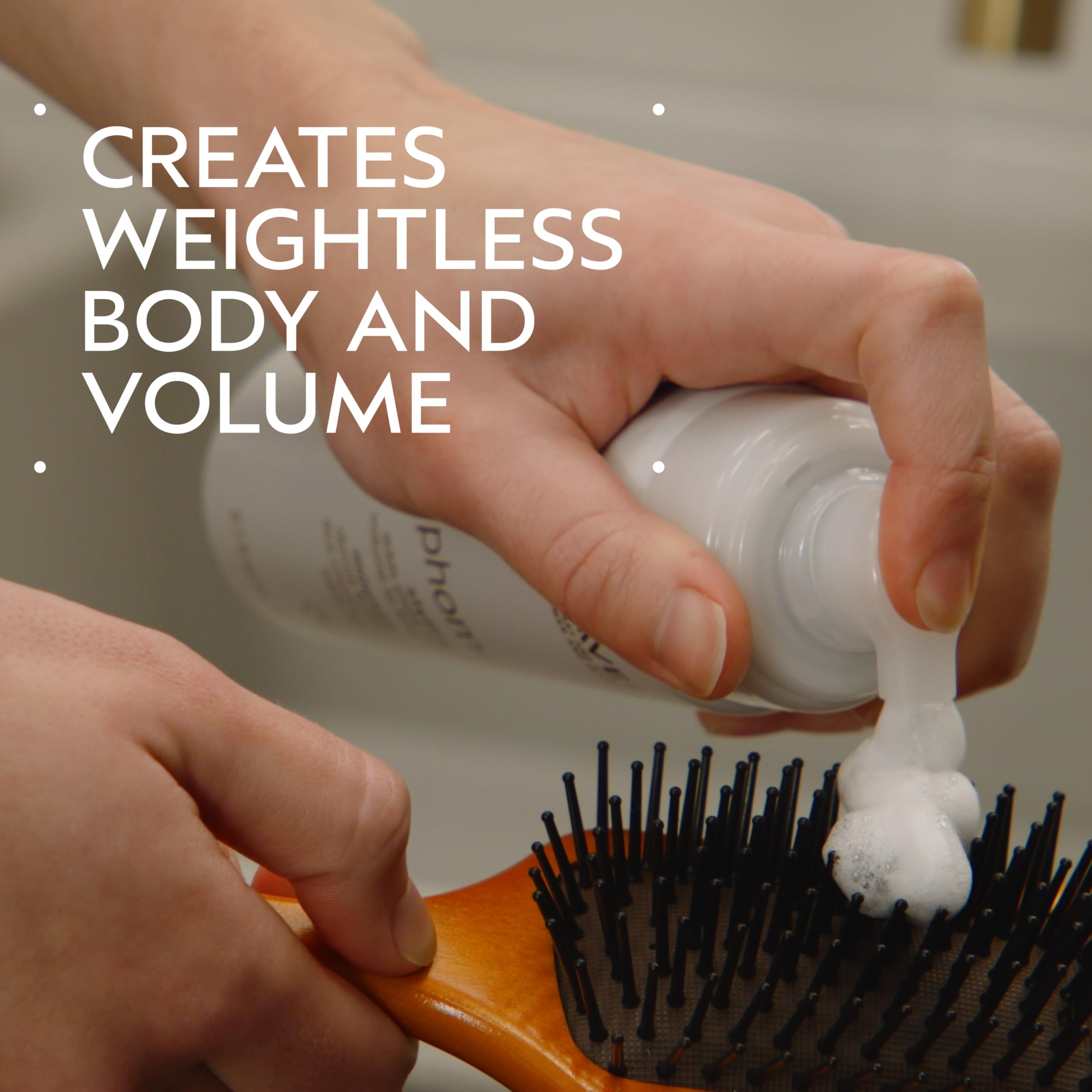 Aveda Phomollient weightless volumizing hair mousse refill packaging details