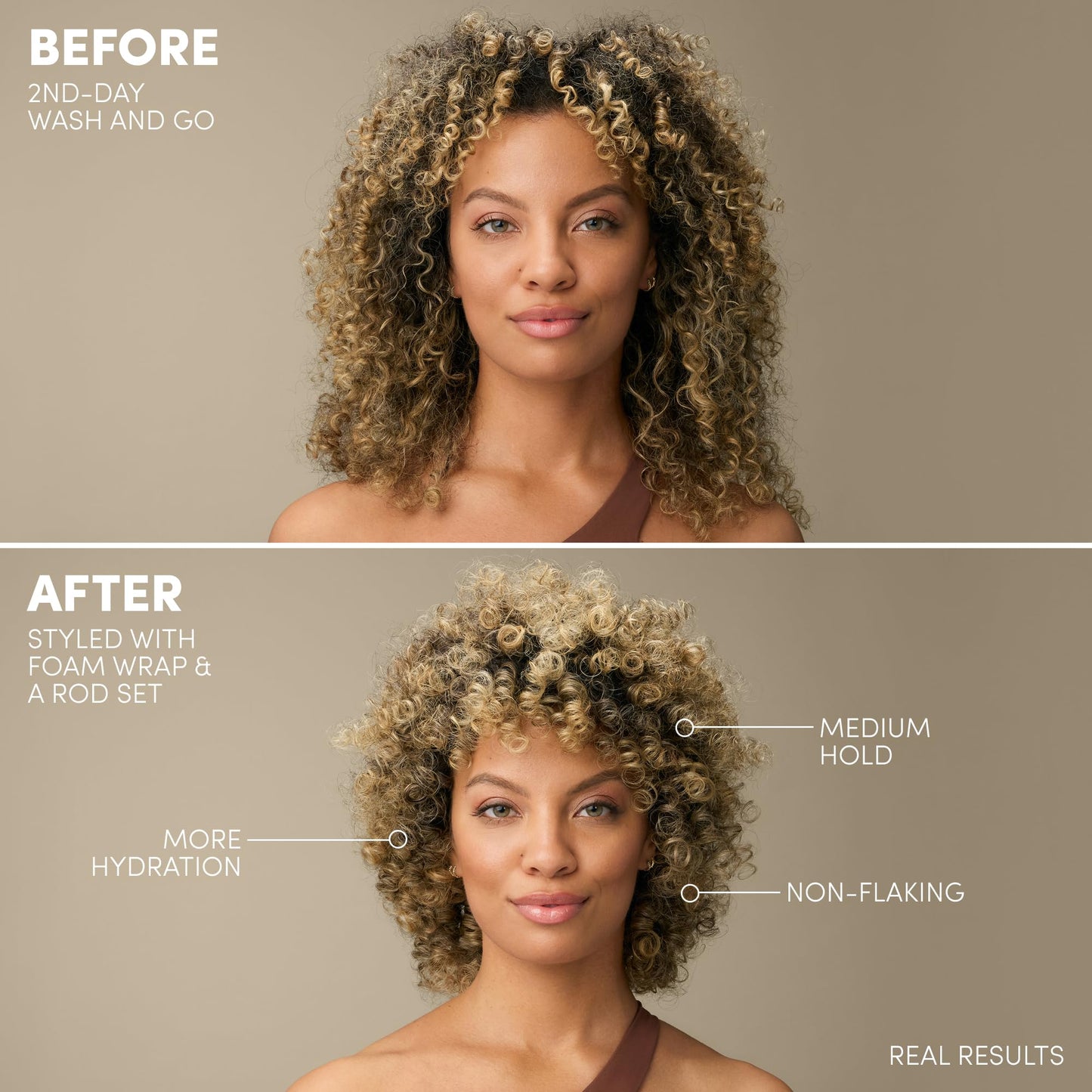 Mizani Prep and Set hair mousse back label showing directions and ingredients.