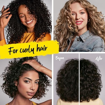 Strictly Curls Perfect Curl seven benefits treatment foam bottle displaying directions of use
