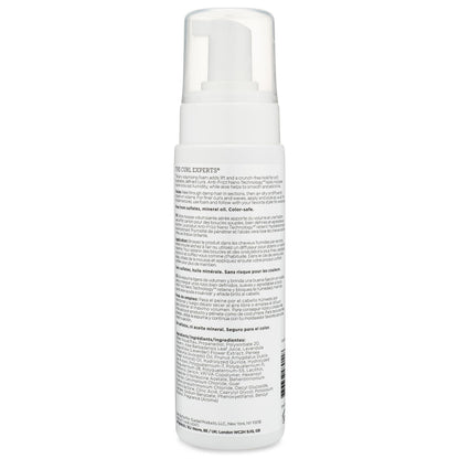 Lightweight curl styling foam imported from USA back packaging details