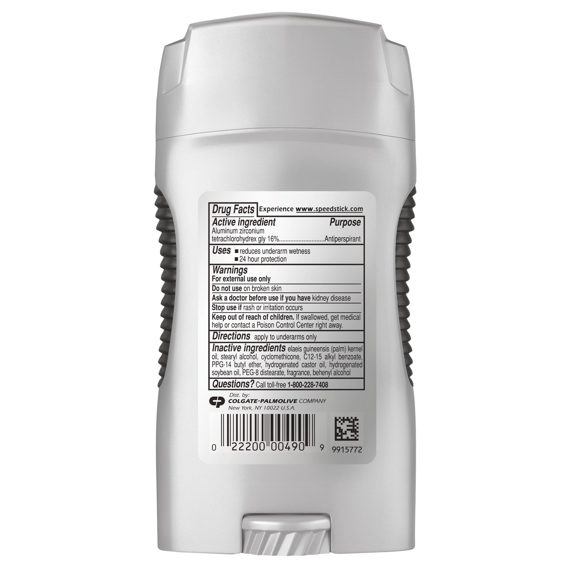 Speed Stick Colgate Palmolive underarm wetness reduction stick base dial