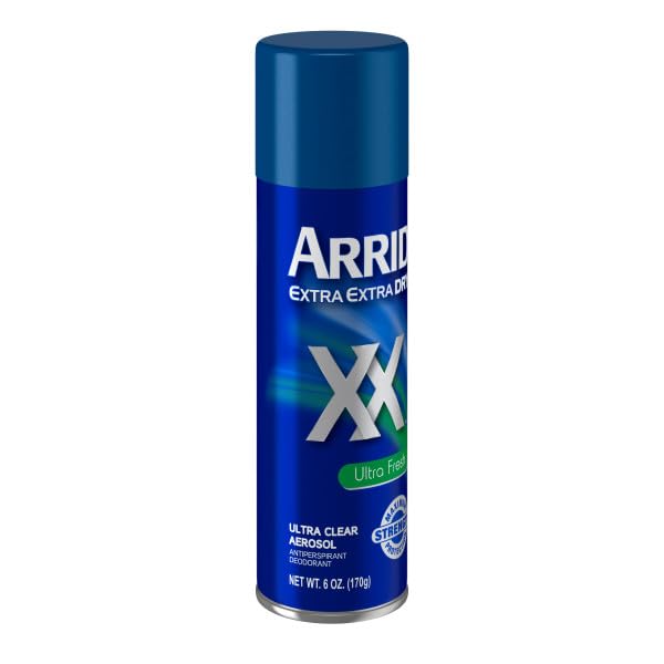 Arrid XX 6 ounce spray can close up detail