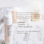 Lightweight texture mousse pump bottle for texturized and curly hair styling