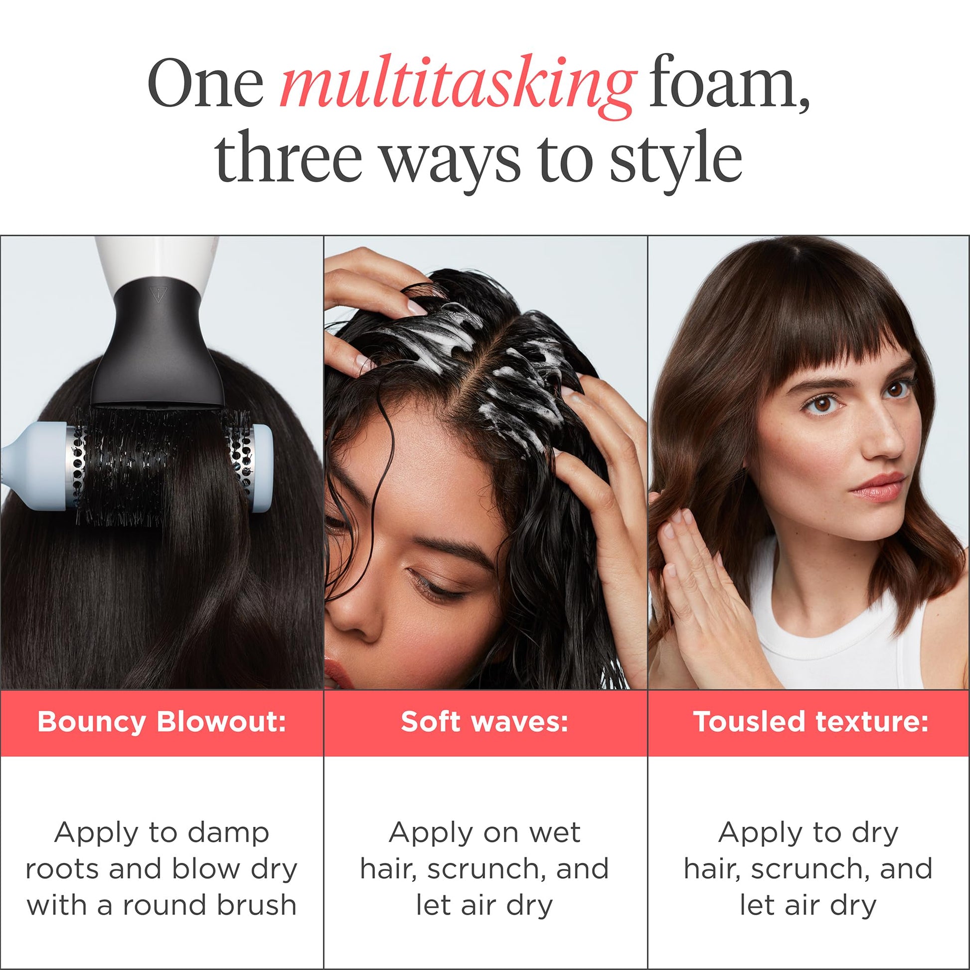 Briogeo five fluid ounce hair styling mousse for professional blowouts