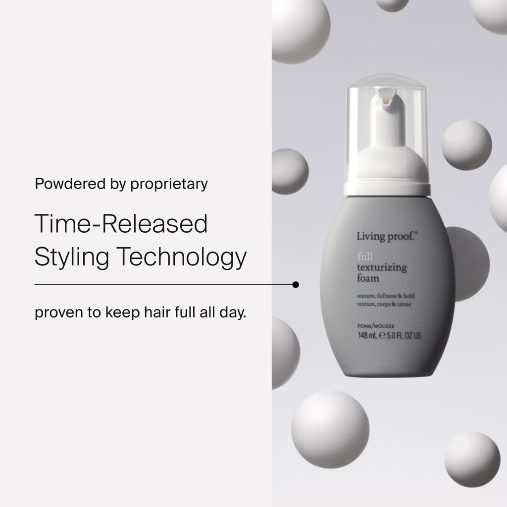 Authentic Living Proof 148ml texturizing foam for heat protection styling