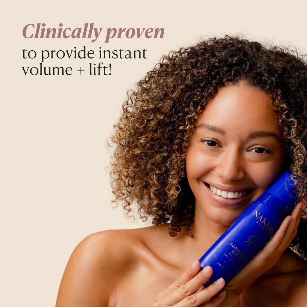 Nakery Beauty salon-quality volumizing hair foam for texturizing fine hair