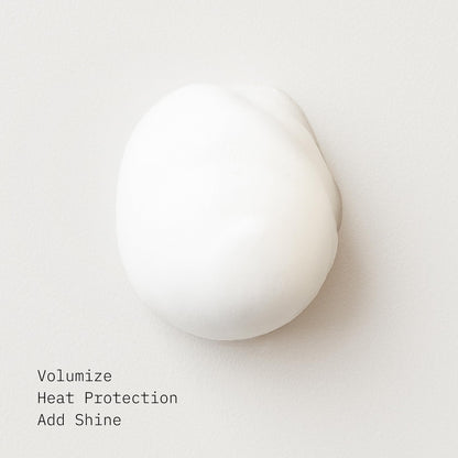 Alcohol free hair volumizing foam with thermal protection benefits
