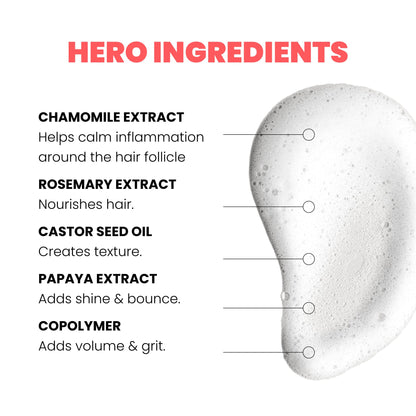 Eleven Australia hair volumizing foam bottle showing product label details