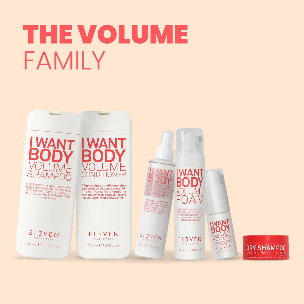 Eleven Australia vegan and cruelty free hair volume foam pre styler mousse