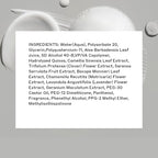 Zenagen boost thickening foam applied on hands demonstrating fast absorbing formula