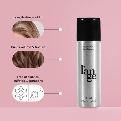 L'ANGE HAIR volume booster packaging showcasing precision nozzle for root lifting