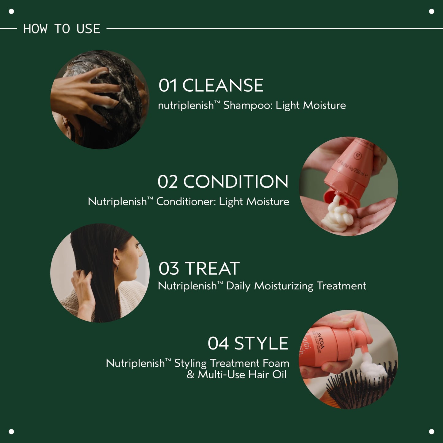 Vegan ninety-four percent naturally derived hair treatment foam packaging back
