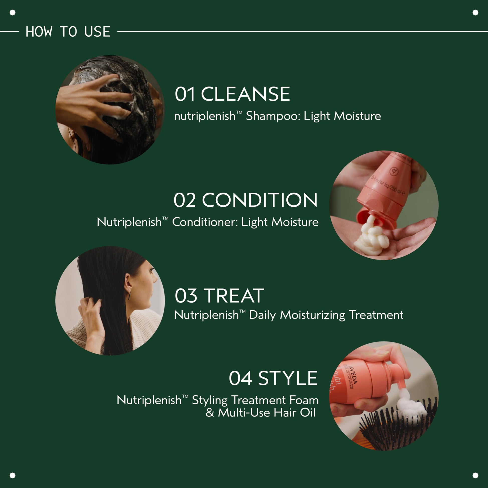 Vegan ninety-four percent naturally derived hair treatment foam packaging back