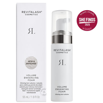 RevitaLash hair thinning solution bottle nozzle and foam texture