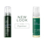 Paul Mitchell hair mousse formula showing professional curl definition results for coarse hair