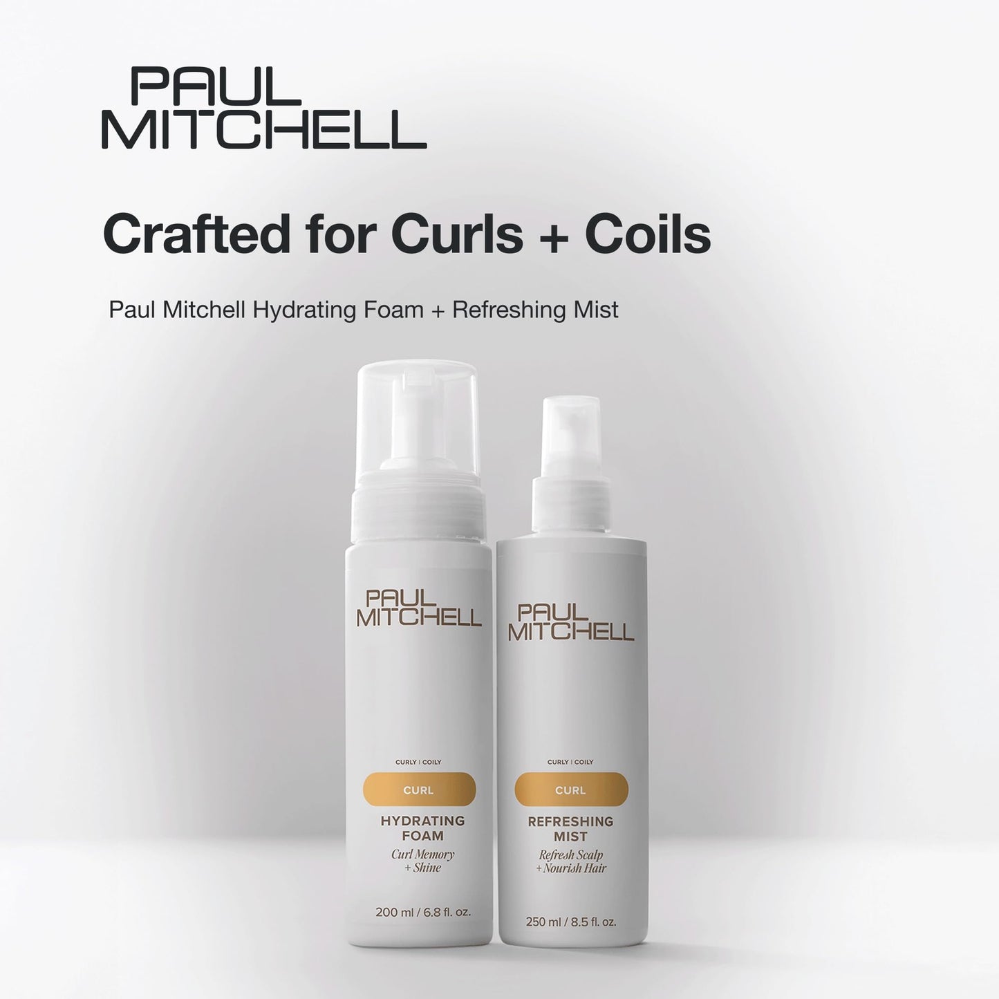 Moisture rich replenishing foam bottle demonstrating easy pump application