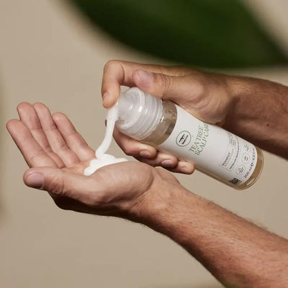 Tea Tree root lift foam 200ml bottle details and directions