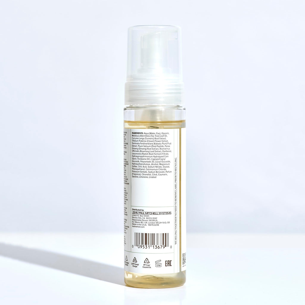 Tea Tree Scalp Care anti thinning product lineup ingredient display
