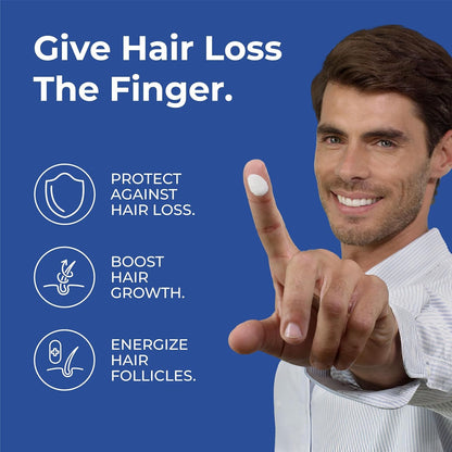 BosleyMD Revive plus hair thickening formula box packaging close up view