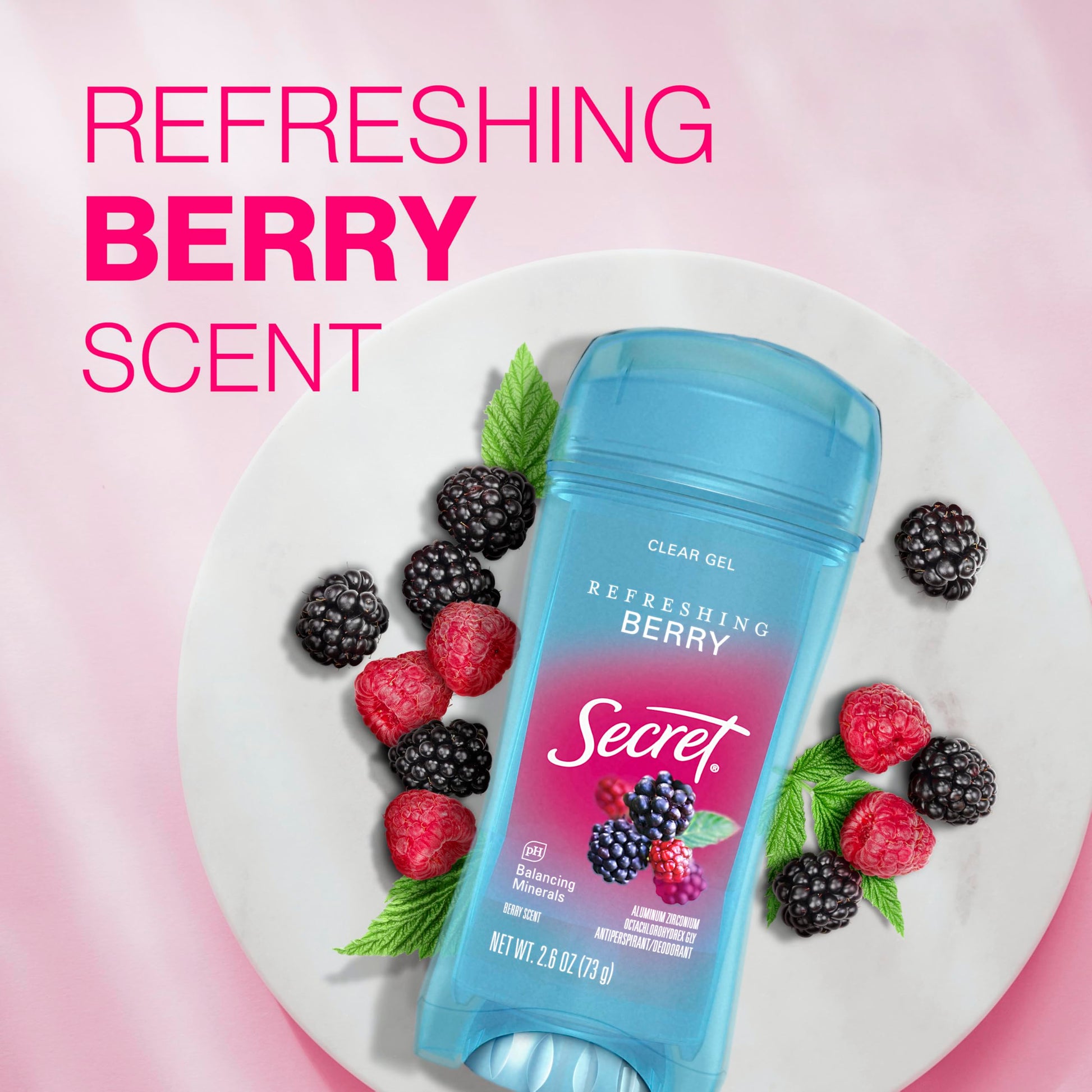 Authentic Secret fresh clear gel deodorant imported pack of two for women