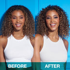 SexyHair imported American hair repair foam dispensed in hand showcasing lightweight texture