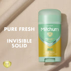 Mitchum invisible solid antiperspirant ingredients and back text