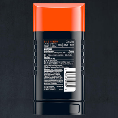 Right Guard 5-in-1 antiperspirant deodorant stick clear formula display