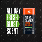 Four pack bundle of Right Guard Xtreme Defense deodorant sticks
