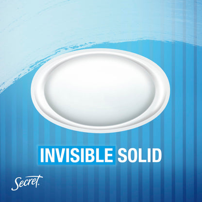 Secret Outlast Completely Clean scent women's deodorant twin pack display for daily personal hygiene.