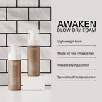 Surface Awaken salon styling mousse bottle showcasing clean botanical ingredients