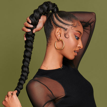 Authentic USA imported African Pride hair mousse bottle for premium frizz control